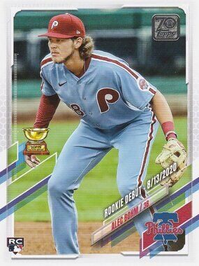 Alec Bohm - 2021 Topps 70th Anniversary Update Series MLB Rookie Card